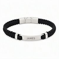 Engraved Rope ID Bracelet