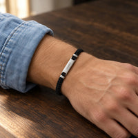 Engraved Rope ID Bracelet
