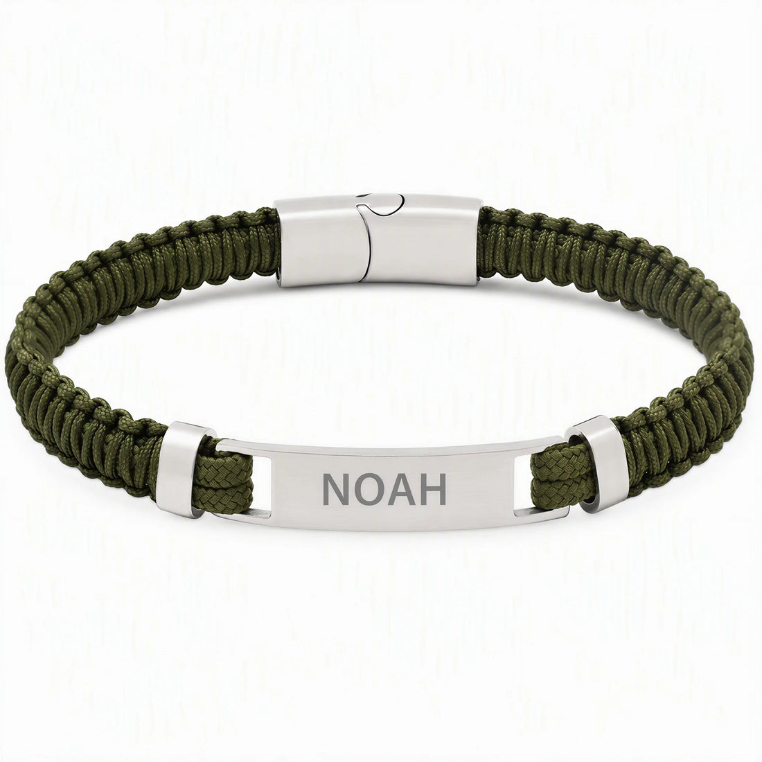 Engraved Rope ID Bracelet