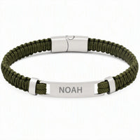 Engraved Rope ID Bracelet