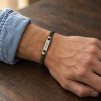 Engraved Rope ID Bracelet