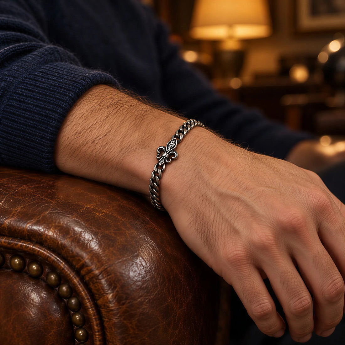Fleur de Lis Chain Bracelet