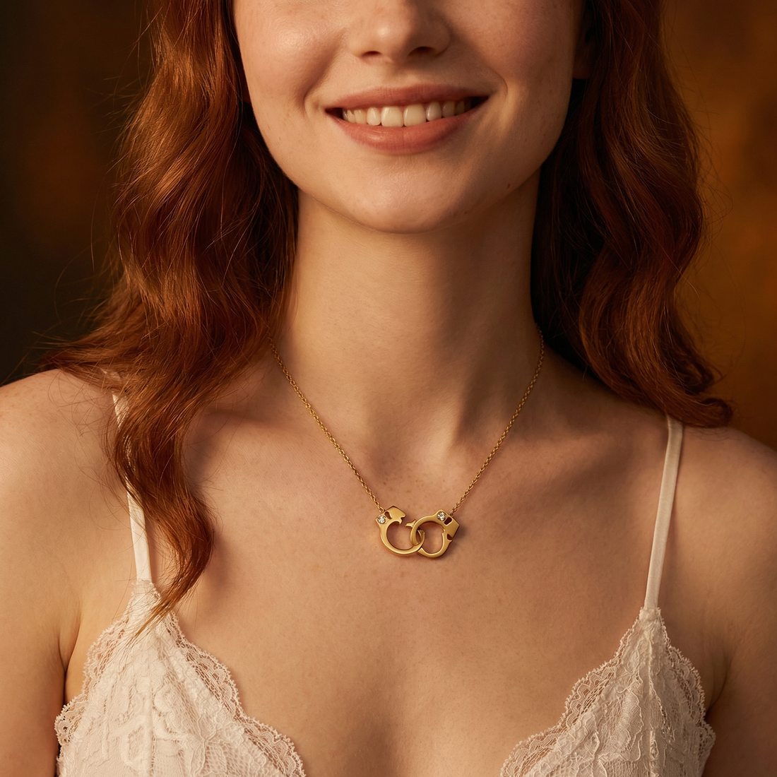 Handcuff Interlocking Necklace