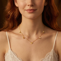 Multi Butterfly Station Necklace