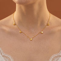 Multi Butterfly Station Necklace