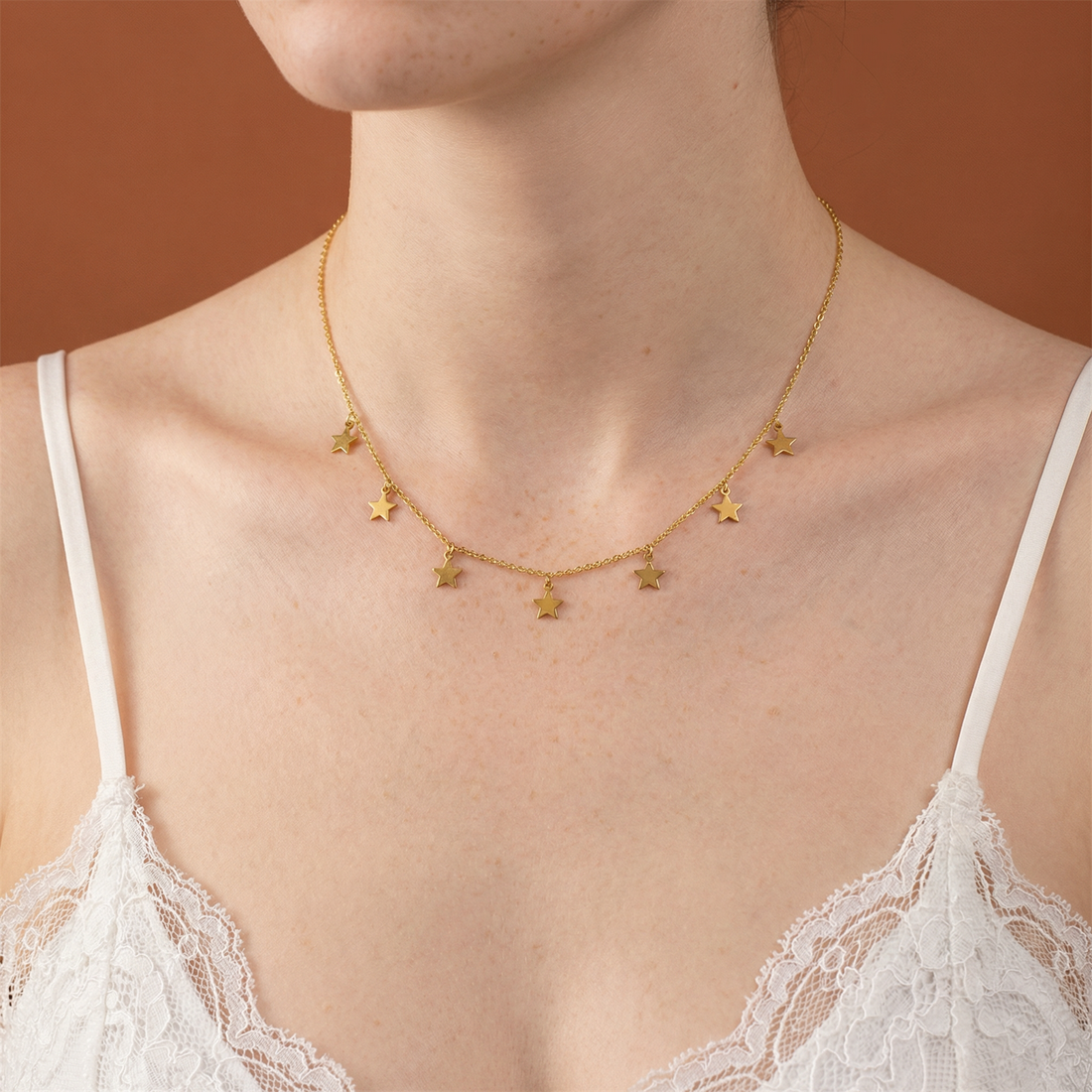 Multi Star Charm Necklace