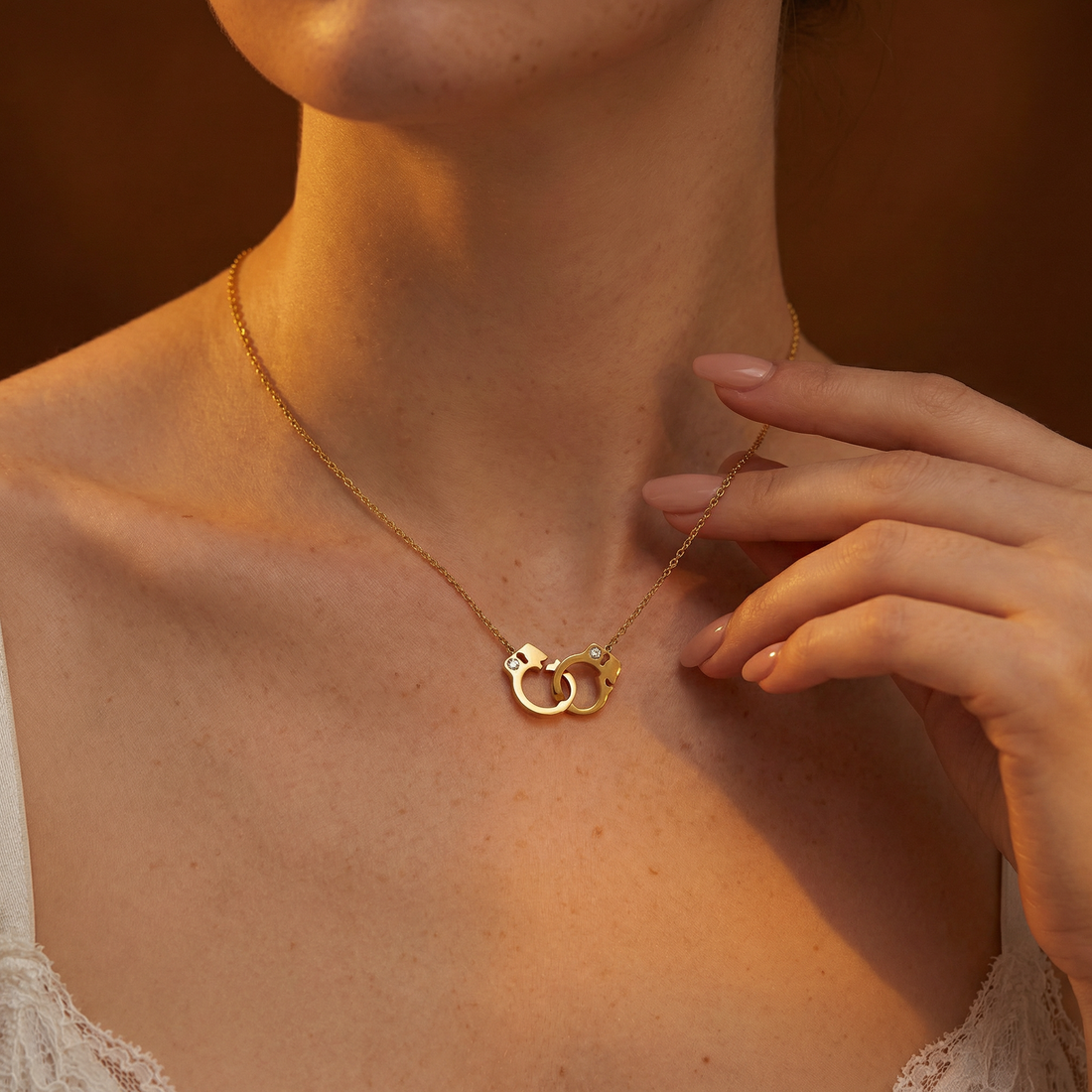 Handcuff Interlocking Necklace