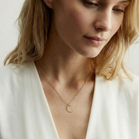 Dainty Moon Pendant Necklace