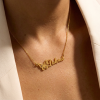 Birth Butterfly Name Necklace