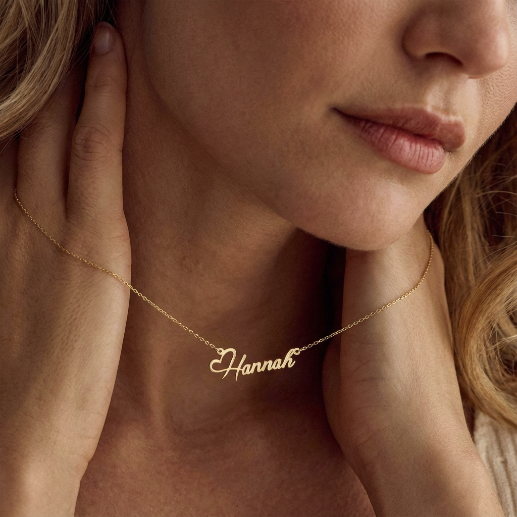 Custom Heart Name Necklace