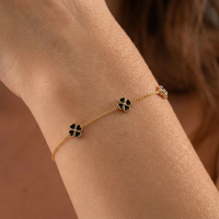 Black Clover Heart Bracelet