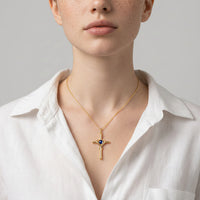 Heart Cross Projection Necklace