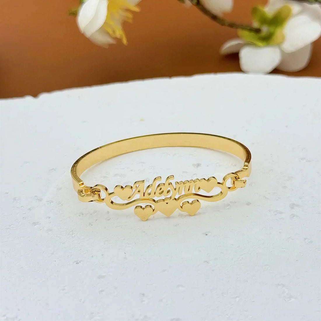 Heart Name Bangle