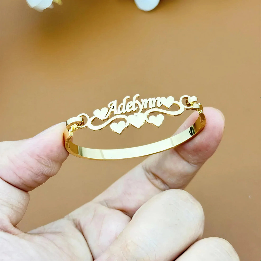 Heart Name Bangle