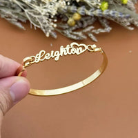 Heart Name Bangle