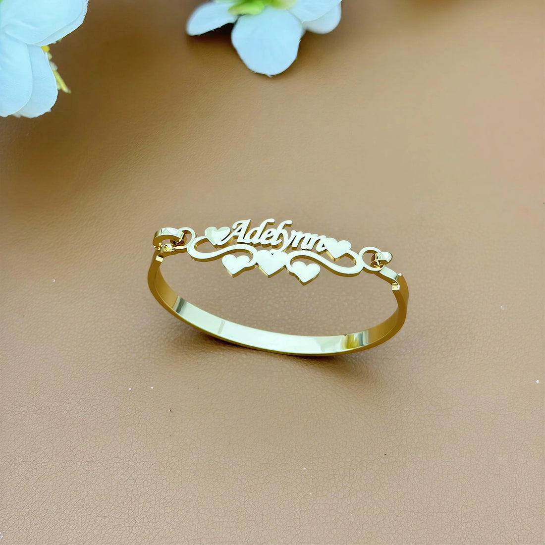 Heart Name Bangle