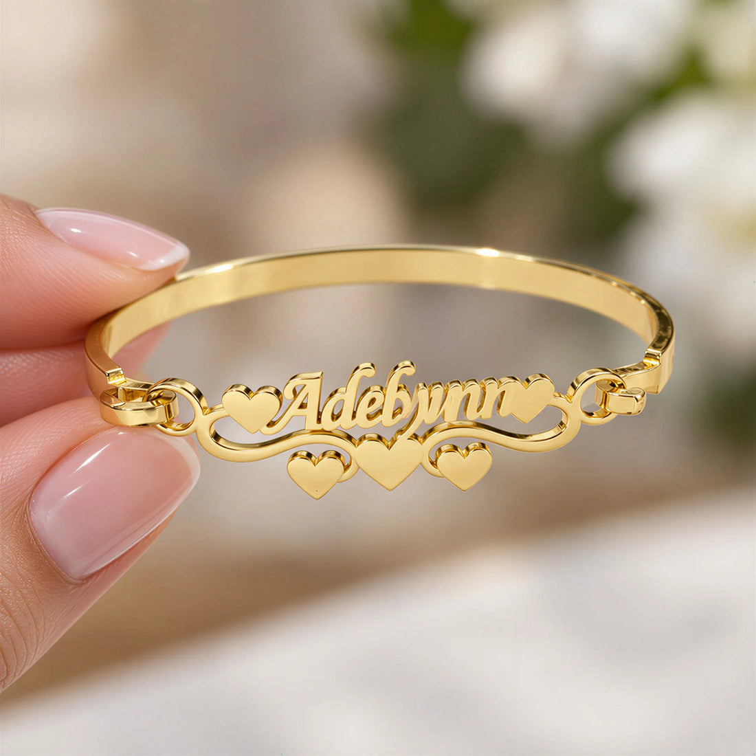 Heart Name Bangle