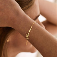 Personalised Cursive Name Bracelet