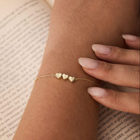 Initial Tiny Heart Charm Bracelet