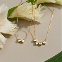 Initial Tiny Heart Charm Necklace