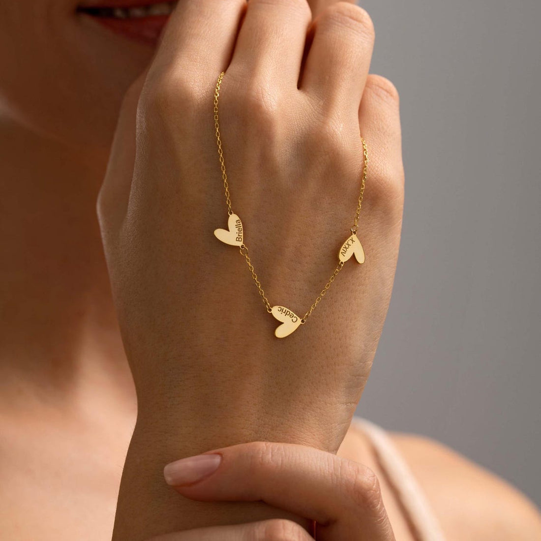 Multiple Heart Necklace