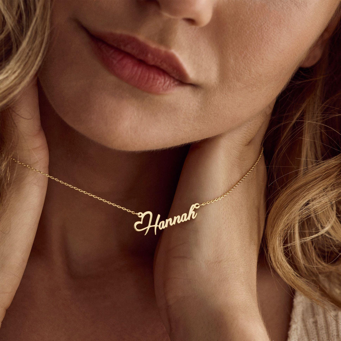 Custom Heart Name Necklace