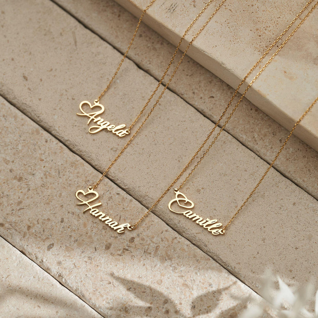 Custom Heart Name Necklace