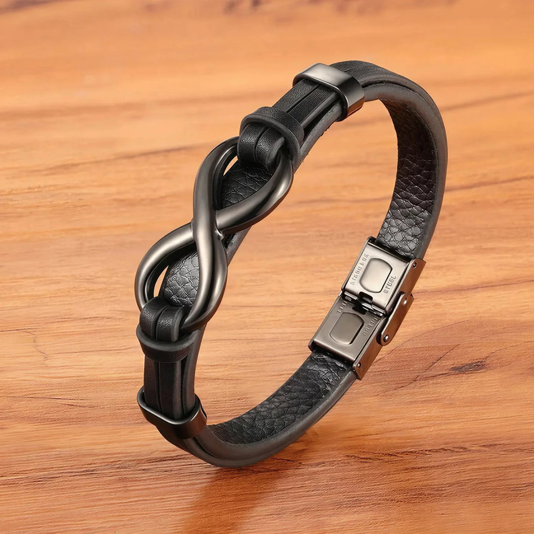 Infinity Leather Bracelet