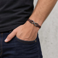 Infinity Leather Bracelet