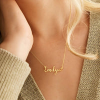 Personalised Name Necklace with Heart