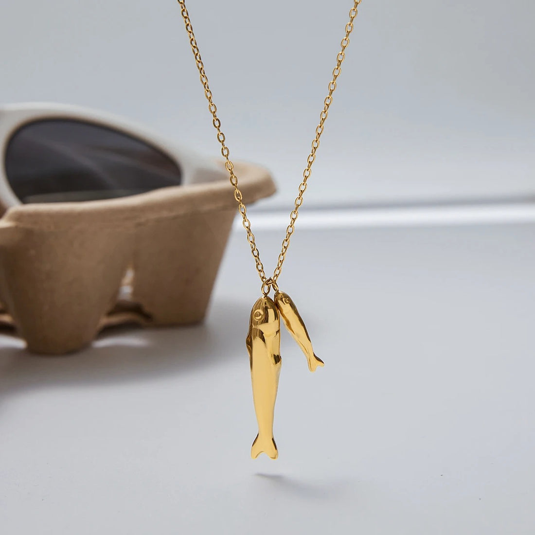 Minimalist Fish Necklace