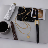 White Rhinestone Sun Pendant Necklace