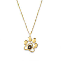 Paw Print Photo Necklace