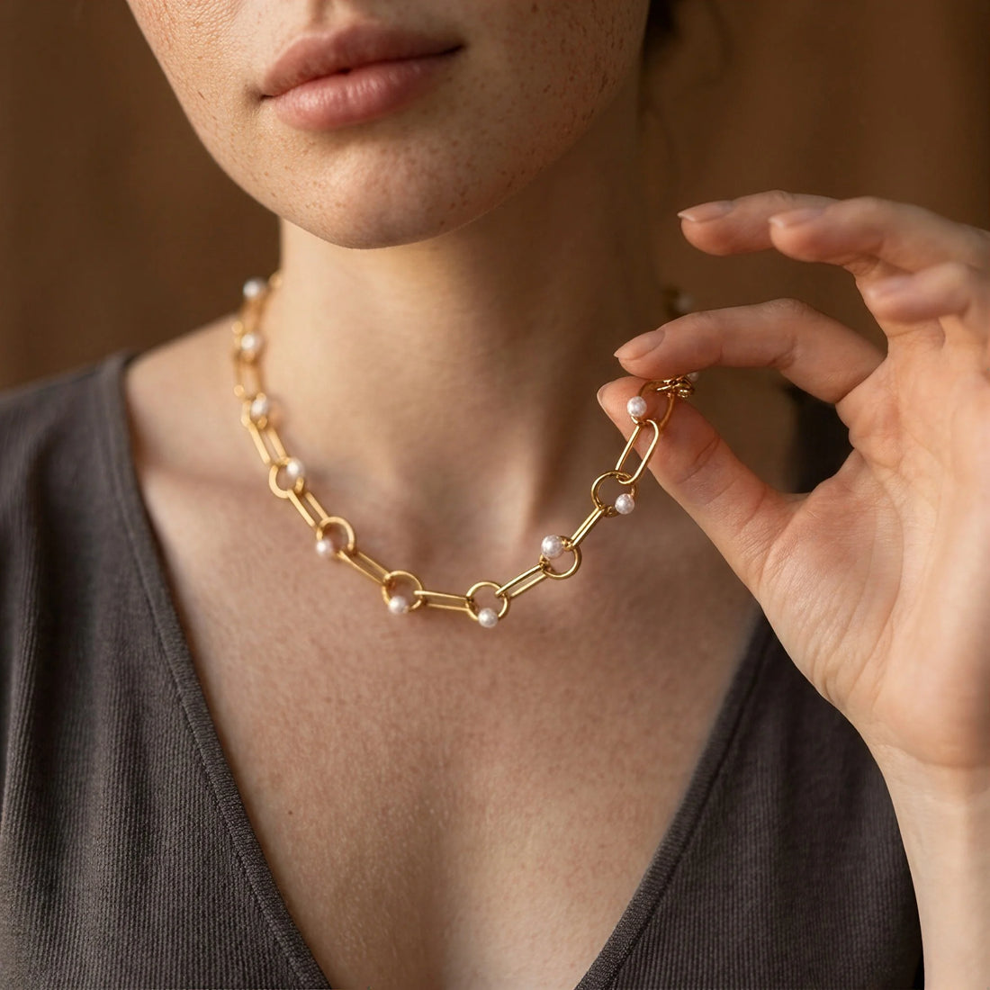 Chunky Pearl Necklace