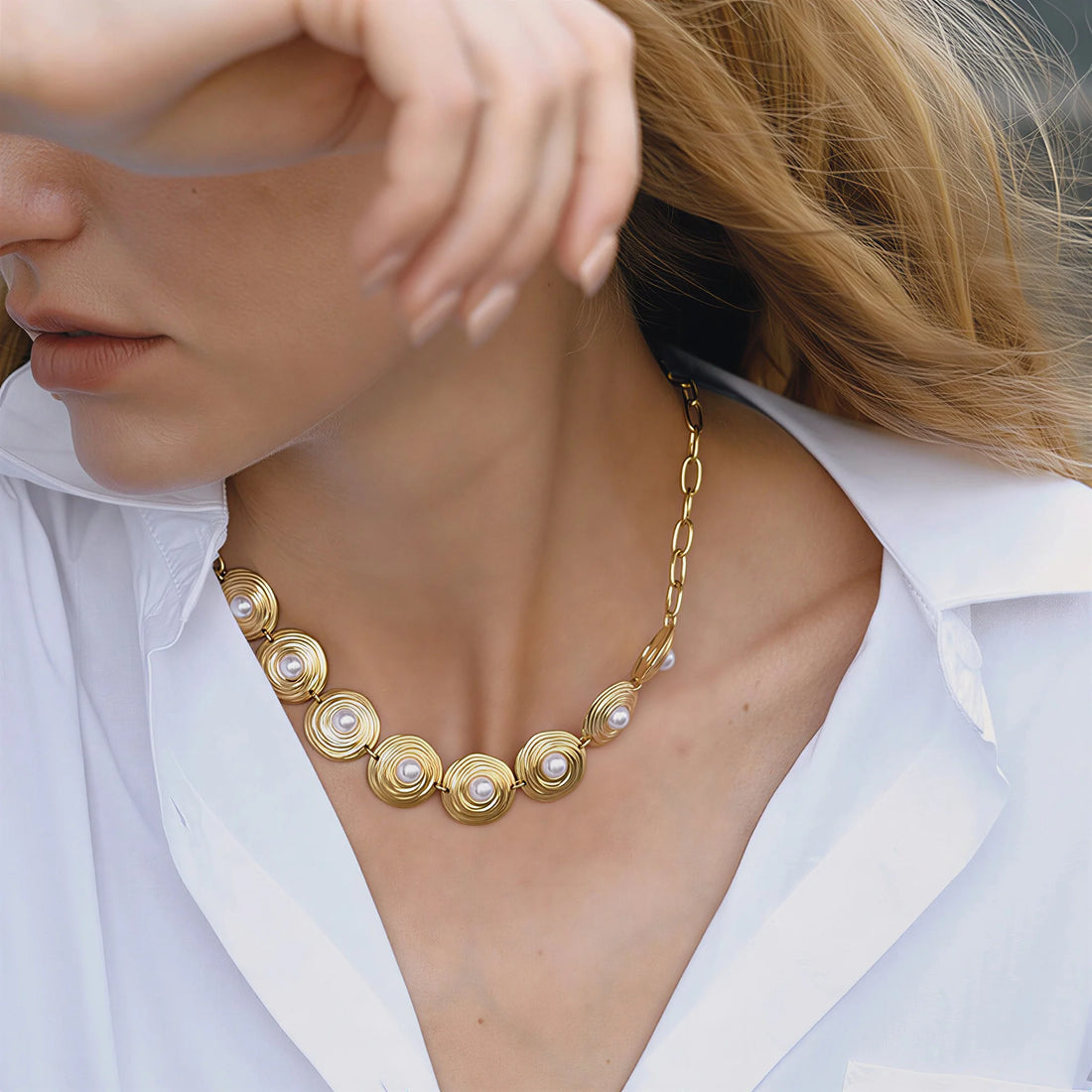 Pearl Circle Necklace