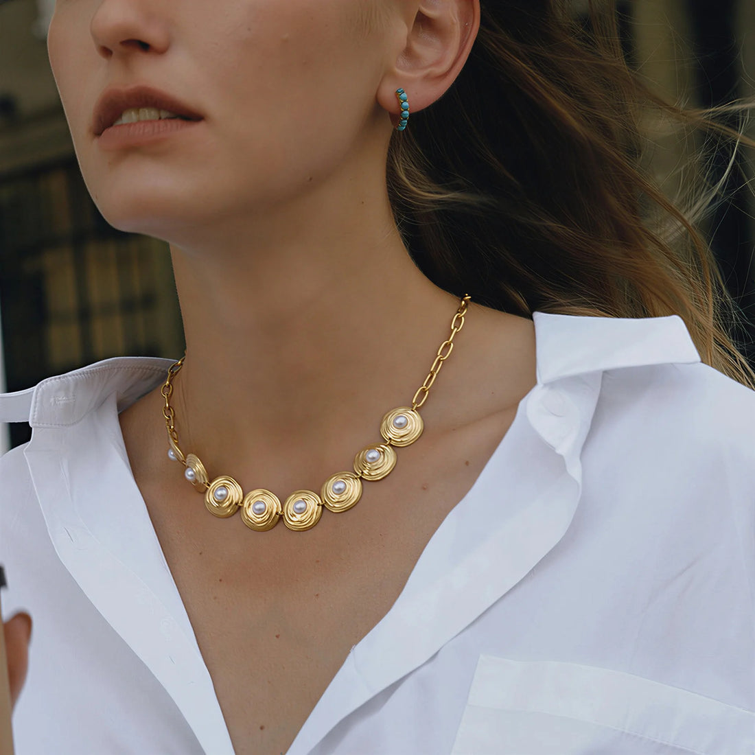 Pearl Circle Necklace
