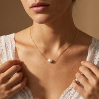 Floating Pearl Necklace