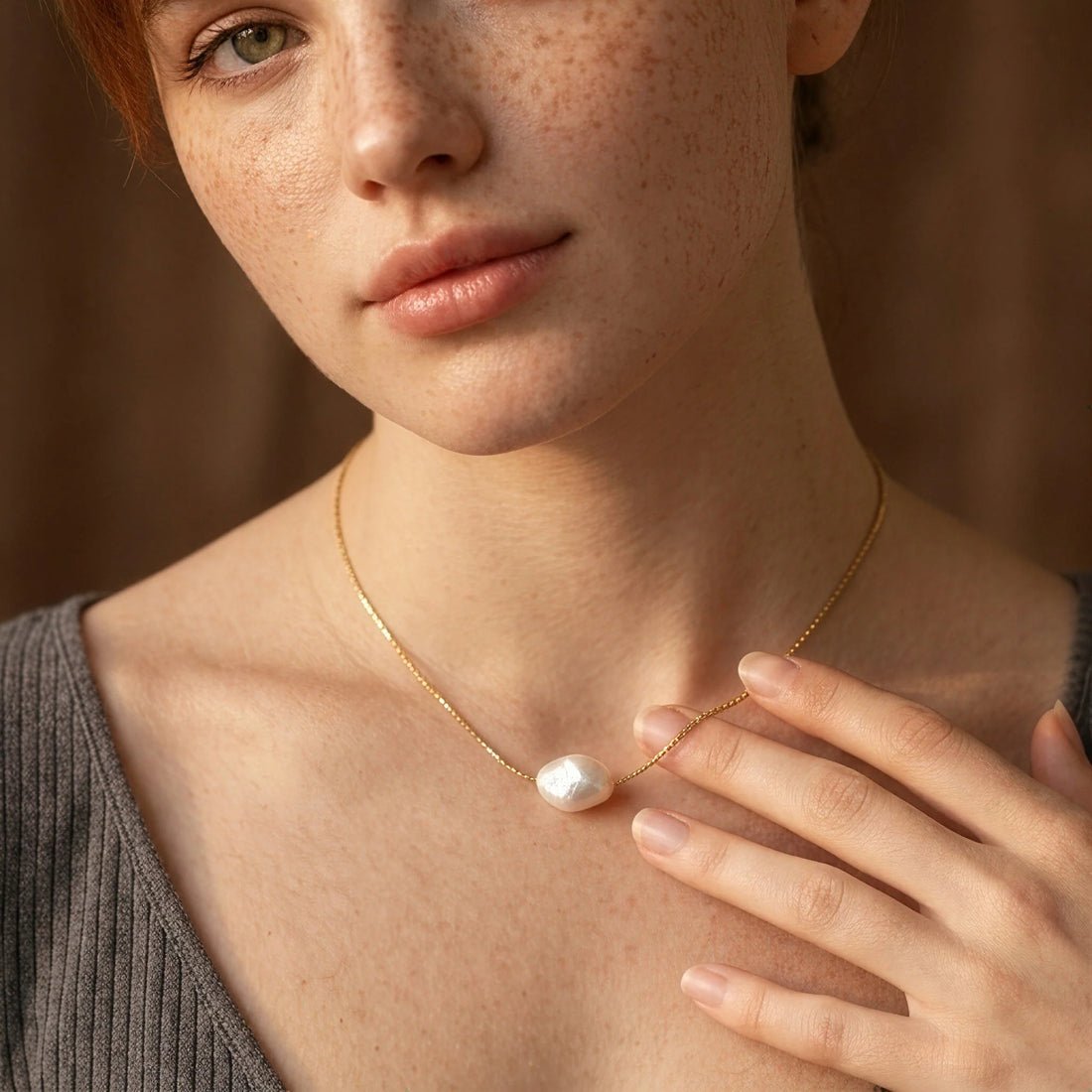 Floating Pearl Necklace