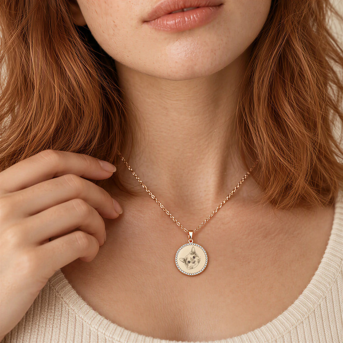 Pet Portrait Necklace