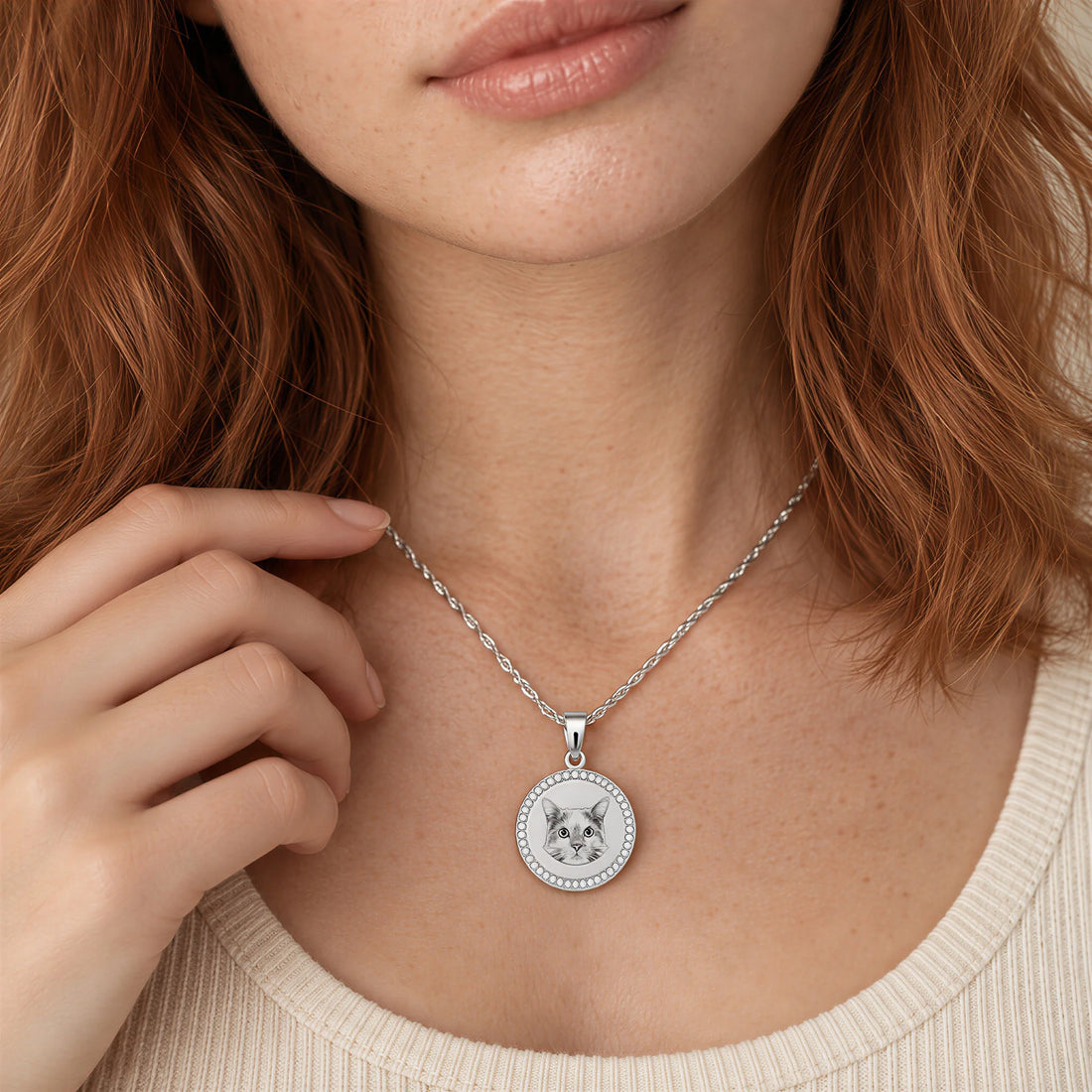 Pet Portrait Necklace