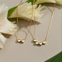 Initial Tiny Heart Charm Necklace