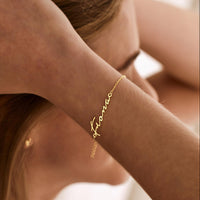 Personalised Cursive Name Bracelet
