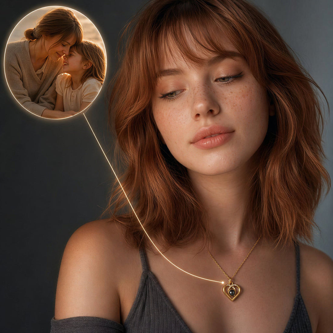 Photo Heart Necklace
