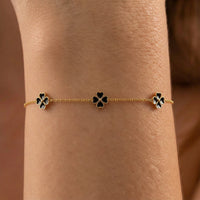 Black Clover Heart Bracelet
