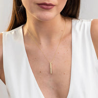Personalised 3D Bar Necklace