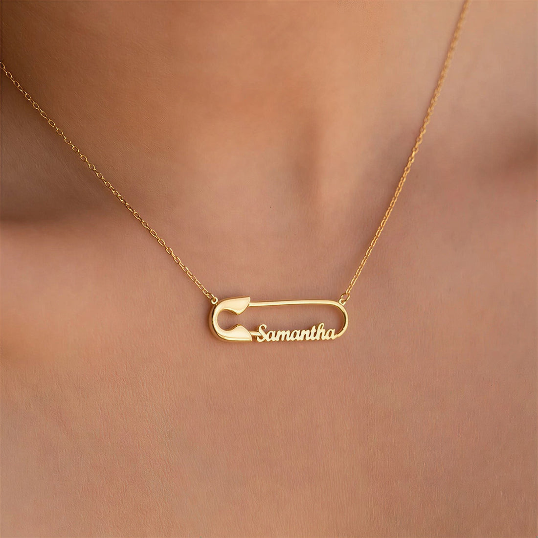Personalised Necklace With Pin