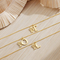 Personalised Butterfly Initial Necklace