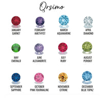 Personalised Birthflower Bracelet With Birthstone