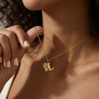 Personalised Butterfly Initial Necklace