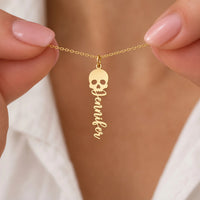 Skull Name Necklace